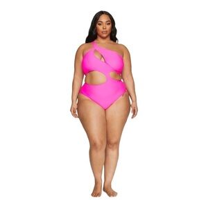 FASHION TO FIGURE Silvana One Shoulder Cutout Monokini Size 2